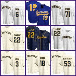 Men's Milwaukee Brewers Robin Yount Josh Hader Baeball Jersey - China Sport  Wear and Basketball Jersey price