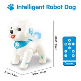 RC Robot Dog Programmable Voice Control Singing Walking Remote Control Electronic Pets Toys for Kids