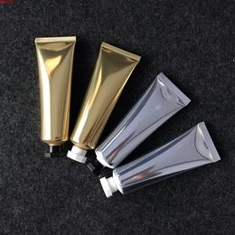 50ml Golden /silver Empty Cosmetic Hand Cream Lotion Toothpaste Travel Packing Containers Soft Plastic Squeeze Bottle Tubetesgood qty