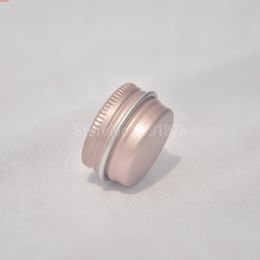 100pcs/lot 5g rose pink Aluminium jar,rose gold 5ml tin,mini lip balm tin container,empty cosmetic jar bottlehigh quatity