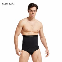 High Waist Compression Panties Men Shaper Firm Tummy Control Briefs Body Slimming Belt Underwear Belly Girdle Abdomen Corset