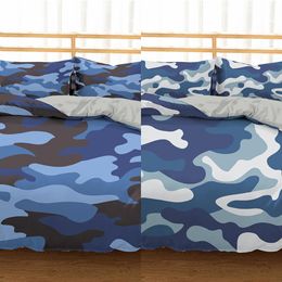 Homesky Camouflage Bedding Set Boy Teen Kids Duvet Cover Set Queen King Quilt Set Abstract Bedclothes Bedroom Home Textiles C0223