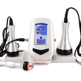 Portable 3 in 1 40k Ultrasonic Cavitation Slimming Machine Vacuum Radio Frequency Body Shaping Weight Loss Beauty Equipment