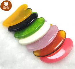 Factory Massage Stones Rocks Resin Gua Sha Scraping Board Tools Scraper for Body Face SPA Acupuncture Therapy Trigger Point Treatment es