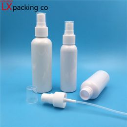 50 PCS Free Shipping 10 20 30 60 100 ML White Plastic Spray Perfume Bottles Empty Cosmetic Container Water Toner Bankhigh qualtity