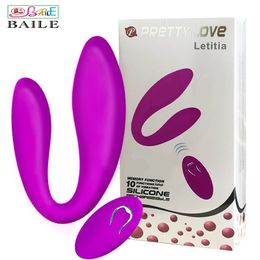 Pretty Love Waterproof U Type 10 Speed Vibrators for women USB Rechargeable G Spot Couples Vibrator, Clitoral vibrador Sex Toys. S18101905