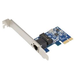 Gigabit Ethernet LAN PCI Express PCI-e 1000Mbps Desktop Computer Host Case Mainbaord 10/100/1000M RJ-45 Network Card RTL8111E