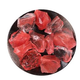 DIY Irregular Red Crystal Stone Gemstones For Pendant Necklaces Jewelry Making Home Garden Office Room Decor