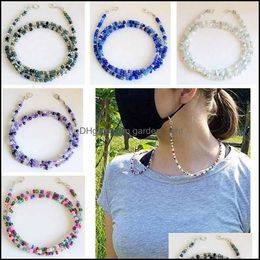 beaded extensions UK - Other Home & Garden Extension Lanyard Face Masks Safety Rest Ear Holder Rope Handmade Beaded String For Mask Anti-Loss Bead Straps Hwe845 Dr