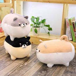 40cm Cute Fat Shiba Inu Dog Stuffed & Plush Doll Anime Kids Toy Action Figure Kawaii Soft Animal Corgi Chai Pillow Birthday Gift Q0727