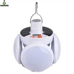 Solar Light Deformable Garage Light Folding Bulb 45LED Football UFO Lamp Landscape Lighting Pathway Decoration