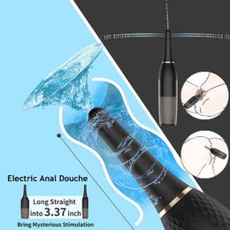 NXY Sex Anal toys Automatic Electric Cleaner Enema Douche Shower Vibrator For Men Women Gay Lesbian Hygienic Health Care Intestine Cleaning 1202