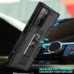 Cases For Samsung Galaxy Note 20 Ultra Case Shockproof Stand Magnetic Car Ring Built-in kickstand for Samsung S20 S10 S9 S8 Plus S10E