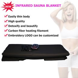 free fuwatacchi farinfrared sauna blanket portable digital thermal sauna acid discharge blankets for body shaper slim throw covers