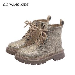 Girls Fashion Boots Autumn Children Brand Shoes Ankle Riding Boots For Kids Glitter Pink Princess Platform Soft Thick Sole 211108