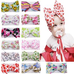 New children's Printed Butterfly Hair Band Bohemian Baby Headband DIY baby hair accessories GC58