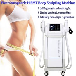 4 Handles Body Slimming Emslim Machine Electro Magnetic Muscle Stimulation Butt Lift Fat Burn Massage Beauty Equipment