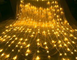 6M*3M 640/3M*3M320LED Flowing curtain lights waterfall Waterproof background lights marriage decoration