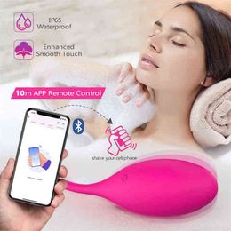 Nxy Sex Vibrators 9 Frequency Silicone Vibrator App Wireless Remote Control Vibrating Egg G-spot Massage Kegel Ball Adult Toys Toys for Women 1208