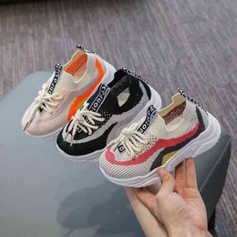 Mfangei spring summer new 2021 men's women's middle and old knitted board shoes children's Coconut daddy sports single