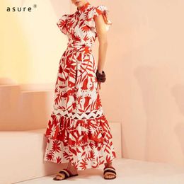 Traf Summer Dresses Women Clothing Ladies Long Floral Cottagecore Boho Light Dress With Flowers Luxury Designer 630435 210712