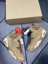 Authentic 6 British Khaki Basketball Shoes 6S Og Sail Bright Crimson Cactus Jack Medium Olive Low GLOW IN THE DARK Men Snkears