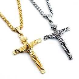 Pendant Necklaces Cross Crucifix Clear Necklace For Men Women Prayer Jesus Snail Link Chain Wholesale Jewellery