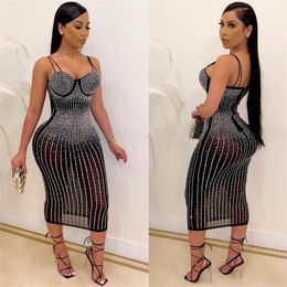 sexy women illusion dress sleeveless rhinestons spring summer party gowns plus size special occasion dresses