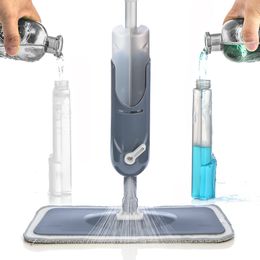 Microfiber Spray Mop For Hard Wood Floor Cleaning With 3 Washable Mop Pads 360 Degree Wet And Dry 360 Degree Spin Dust Mop 210317