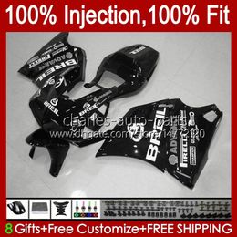 Injection Kit For DUCATI 748R 916R 996R 998R 42No.100 748 853 916 996 998 S R 1994 1995 1996 1997 1998 748S 853S 916S White black hot 996S 998S 1999 2000 2001 2002 OEM Fairing