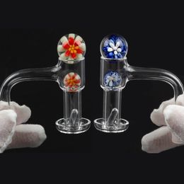 Volcanee Smoking Accessories Fully Weld quartz banger kit with Glass Ball Pill 10mm 14mm 18mm male female for dab rig bong