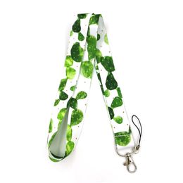 100pcs Cactus Fashion simple chain neck ID card mobile phone USB key lanyard