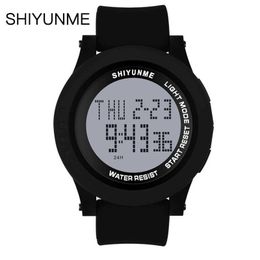 SHIYUNME Fashion Trend Student Sports Watch Silicone Waterproof Luminous Outdoor Men's Watch LED Display Watch Orologio da uomo G1022