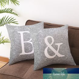 Silver Letter Decorative Pillow Cushion Covers Pillowcase Cushions for Sofa Polyester Pillowcover Home Decor