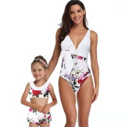 Women's Swimwear Cross-border Exclusively For The 2021 Parent-child One-piece Swimsuit European And American Mother-daughter Manufac
