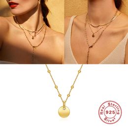 Collana Boako per le donne perline rotonde 2020 Argento 925 gioielli collana di gioielli catene di sfusa gioielli girocollo bijoux femme # 12.15 Q0531