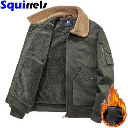 Men's winter clothes jacket casual plus velvet thick loose lapels plus size cotton top daily fashion men's clothing Y1109