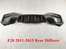 MP Style Rear Diffuser Bumper Lip Spoiler For B MW 1 Series F20 2011-2015 Carbon Pattern Car Accessories