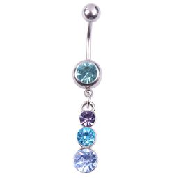 Other Belly Button Ring Crystal Dangle Gourd Barbell Body Navel Bars Piercing Jewellery IK88