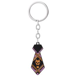 Anime JOJOS BIZARRE ADVENTURE Keychain Mask DIO Metal KILLER QUEEN Keyring Holder Higashikata Josuke Women Men Jewelry