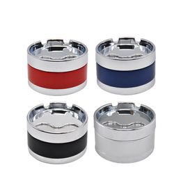 2022 new Premium Stainless Steel Smoke Extinguishing Rotary Lid Ashtray Cigarette Cup Car Butt Bucket Smoking Ash Holder Stand Buckets