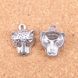 44pcs Antique Silver Plated Bronze Plated panther leopard head Charms Pendant DIY Necklace Bracelet Bangle Findings 19*15mm