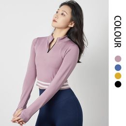 Yoga Outfits Product Long-sleeved Autumn Sports Fitness Clothes Running Bottoming Shirt1