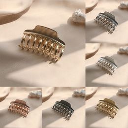 Fashion Metal Makeup Hair Clip Clamps Alloy Geometric Hair Claws Clip Large Size Hairpins Simple Barrettes Hair Accessories