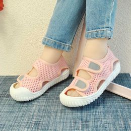 Summer Children Shoes Children's Fashion Breathable Casual Mesh Sandals Baby Casual Soft Bottom Double Hook Sandals 210713