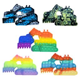 Excavator Fidget Toys Adult Anti Stress Relief Squeeze Toys Antistress Cars Soft Squishy Gift Kids