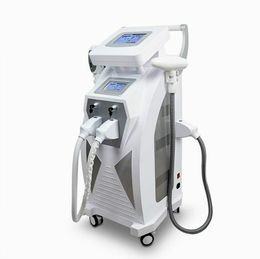 Beauty Machines Of 3 In 1 Skin Rejuvenation E-Light Ipl Rf Nd Yag Laser Multifunction Hair Emoval Pigment Removal Tattoo Removal Equipment