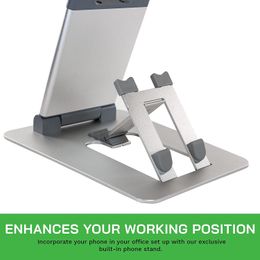 Stand with Integrated Smartphone Stand, Portable Laptop and Phone Stand, Foldable Laptop Stand, Ergonomic Stand