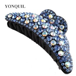 Hair Clips & Barrettes Colourful Full Crystal Crab Claw Elegant Women Shiny Hairs Clip Hairpin Rhinestone Clamp Styling Accessorie