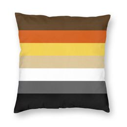 Cushion/Decorative Pillow Solid Bear Pride Flag Luxury Throw Cover Bedroom Home Decoration Gay LGBT GLBT Cushion Covers Velvet Fabric